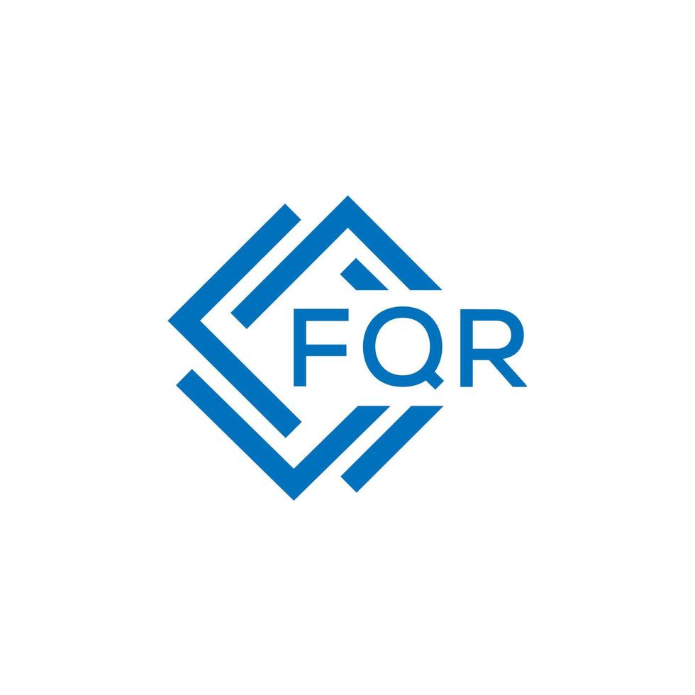 fqr carta logotipo Projeto em branco fundo. fqr criativo círculo carta logotipo conceito. fqr carta Projeto. vetor