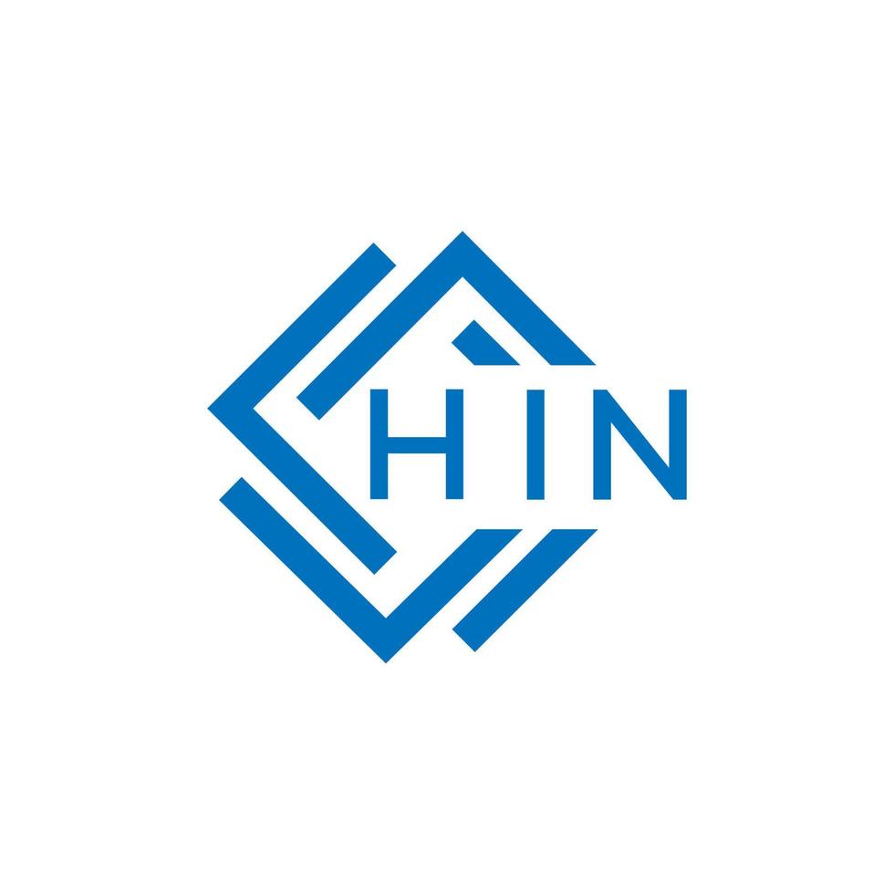 hin carta logotipo Projeto em branco fundo. hin criativo círculo carta logotipo conceito. hin carta Projeto. vetor