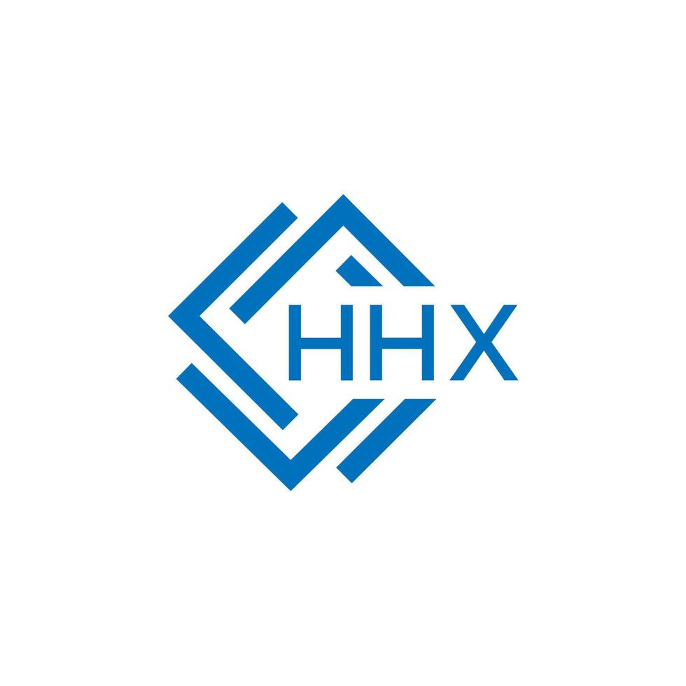 hhx carta logotipo Projeto em branco fundo. hhx criativo círculo carta logotipo conceito. hhx carta Projeto. vetor