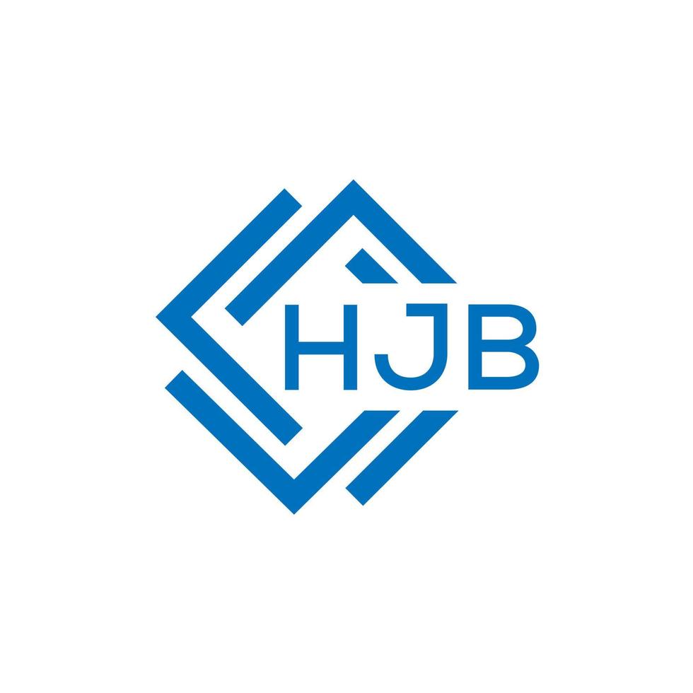 hjb carta logotipo Projeto em branco fundo. hjb criativo círculo carta logotipo conceito. hjb carta Projeto. vetor