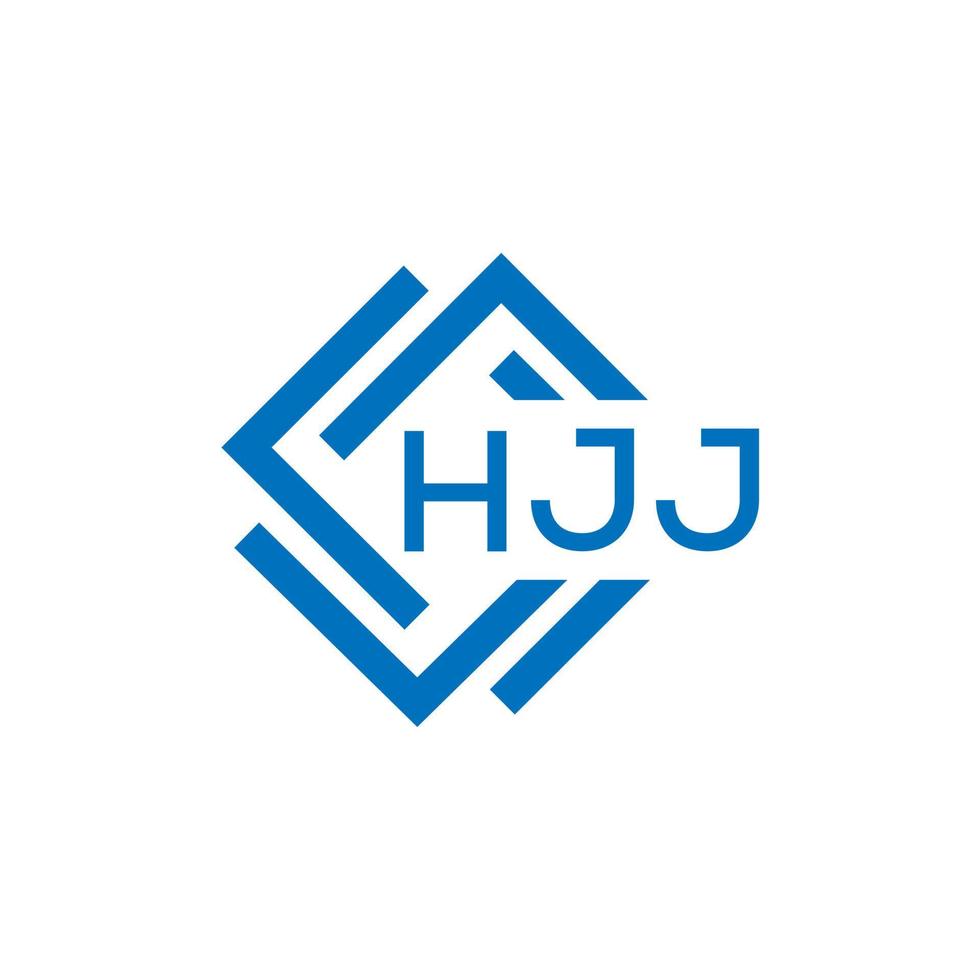 hjj carta logotipo Projeto em branco fundo. hjj criativo círculo carta logotipo conceito. hjj carta Projeto. vetor