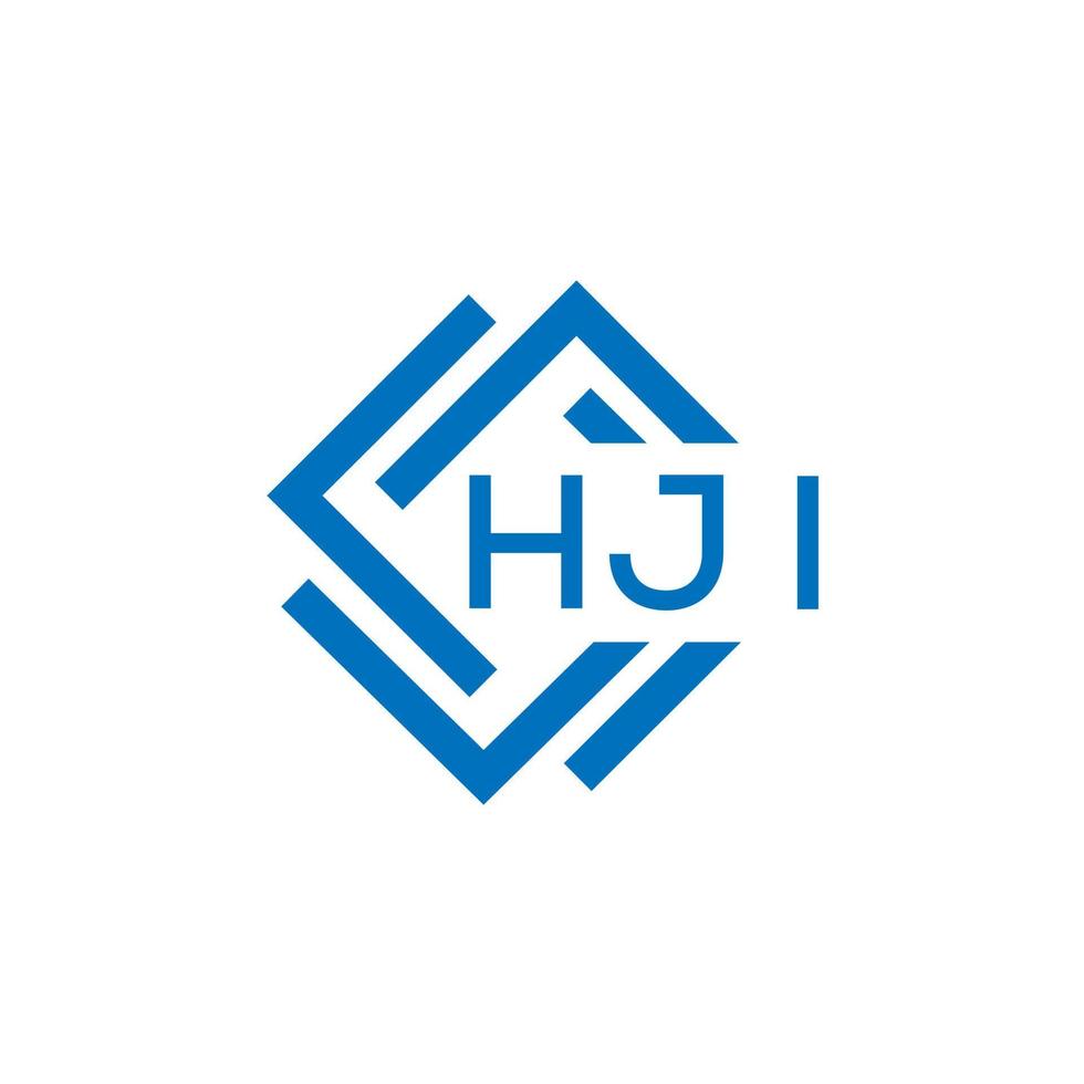 hji criativo círculo carta logotipo conceito. hji carta Projeto. vetor
