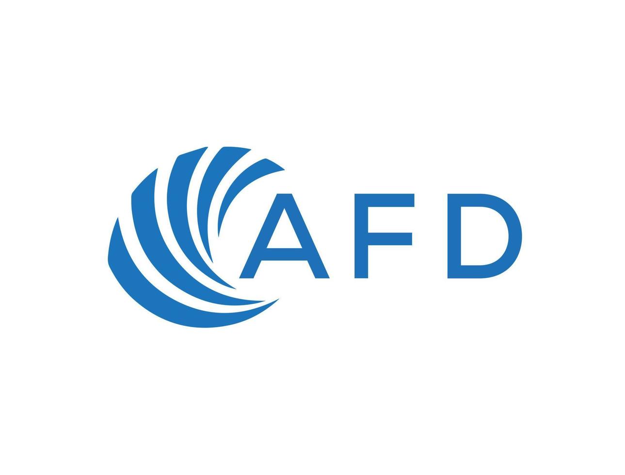 afd abstrato o negócio crescimento logotipo Projeto em branco fundo. afd criativo iniciais carta logotipo conceito. vetor