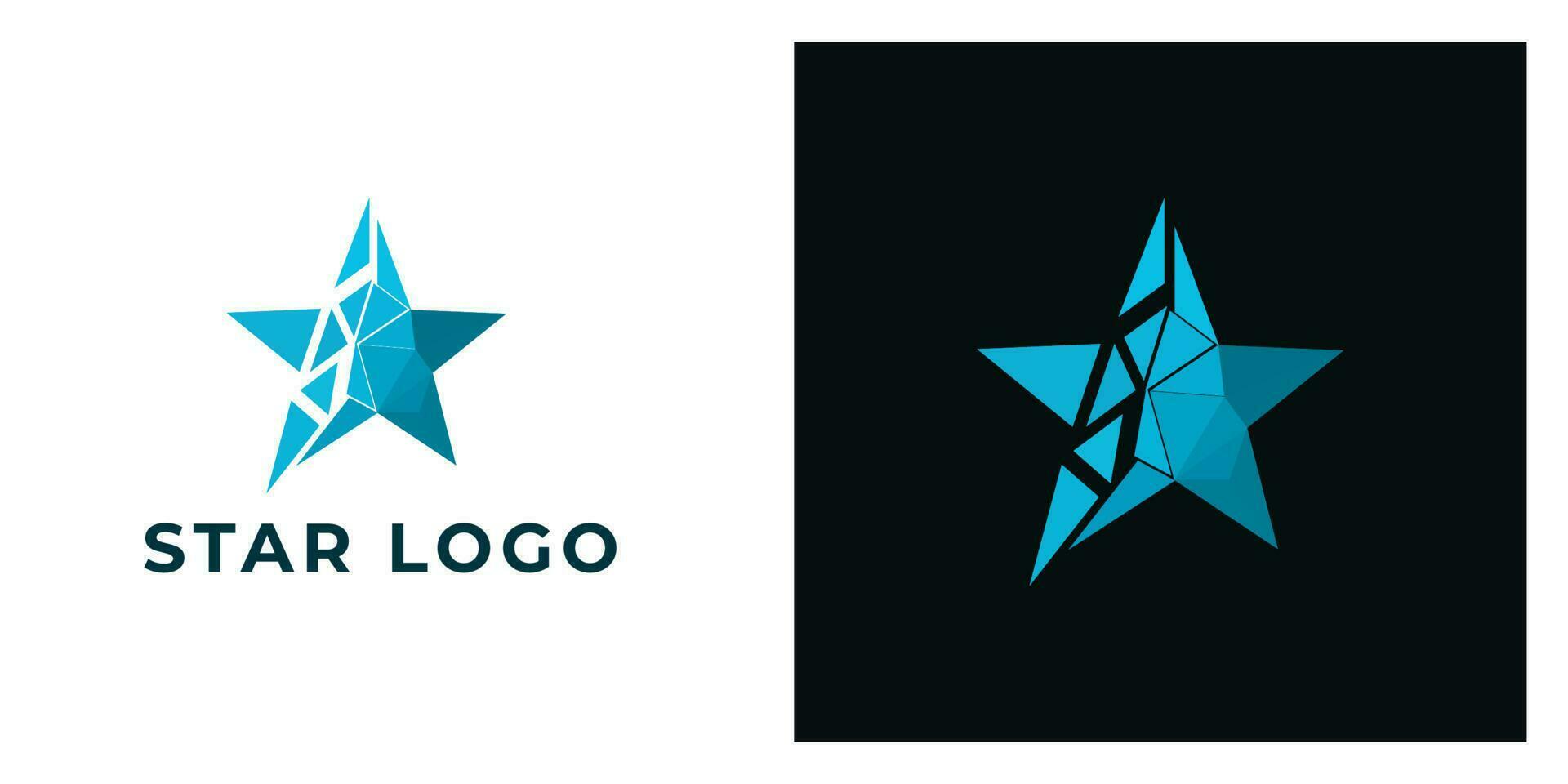 Estrela tecnologia logotipo vetor ícone ilustração