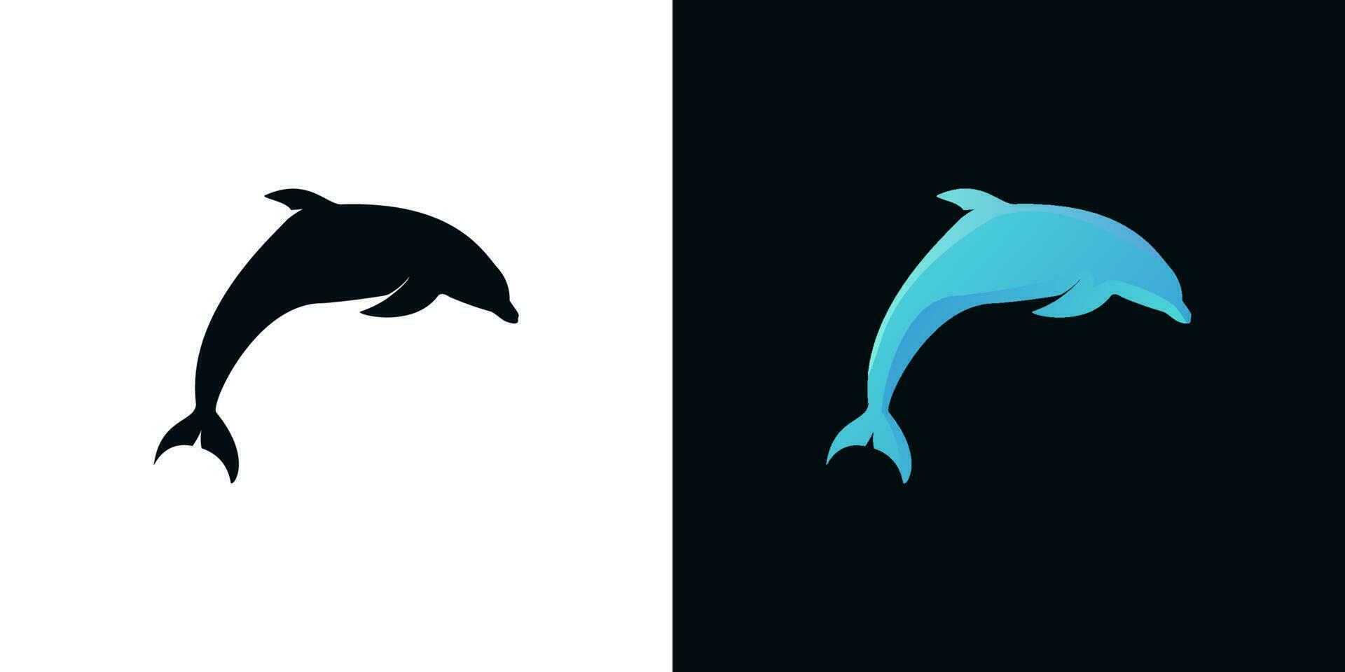 golfinho colorida logotipo vetor modelo