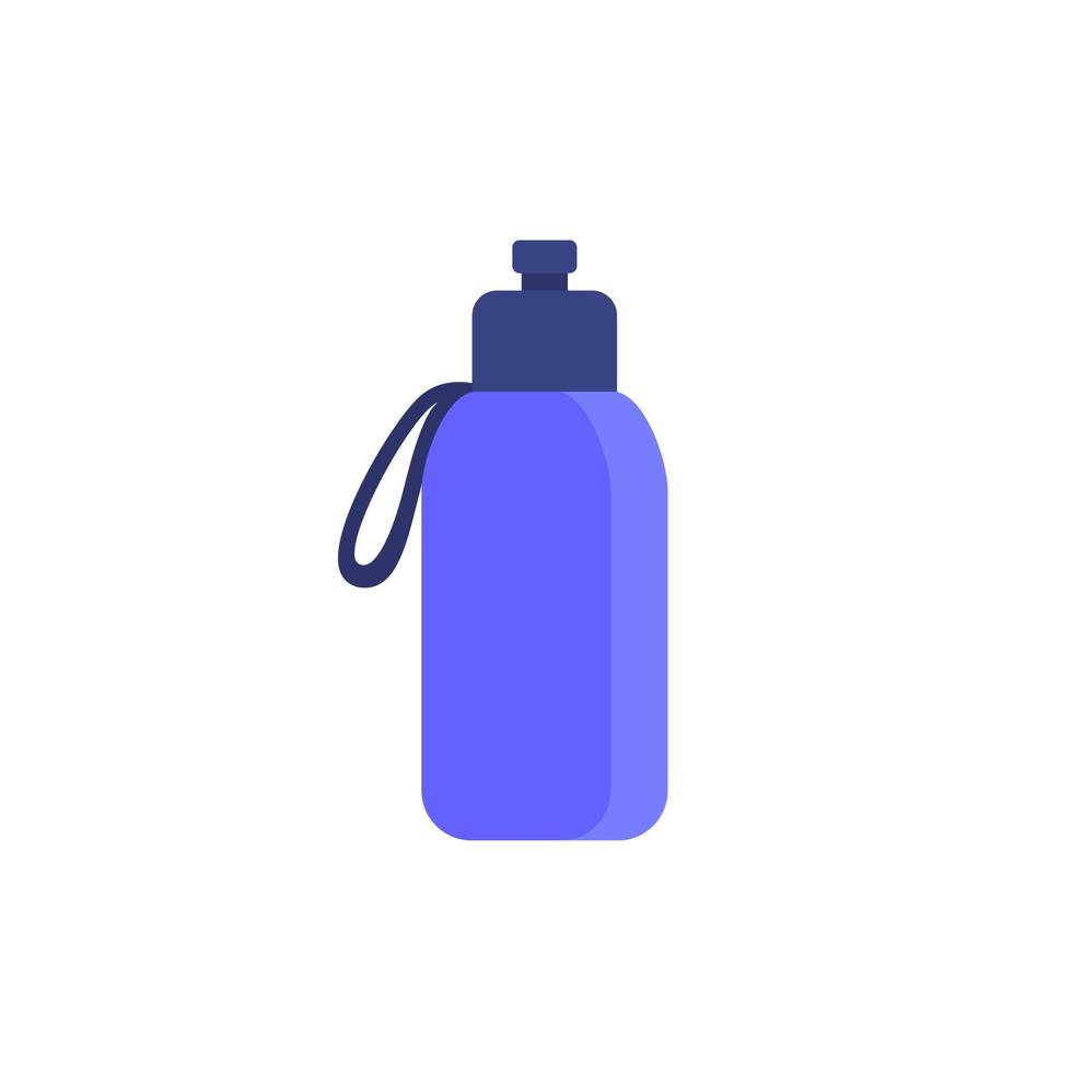 reutilizável garrafa para água ícone, plano vetor
