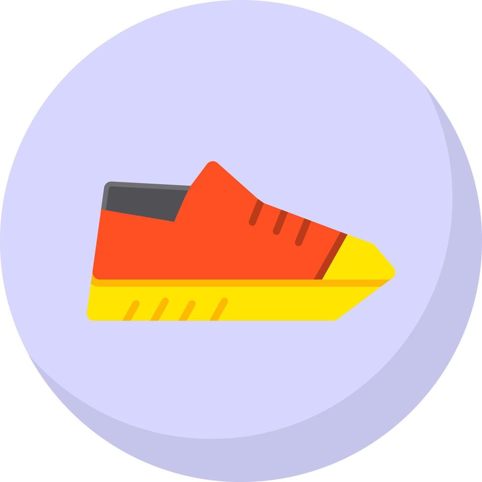 design de ícone vetorial de sapatos de ginástica vetor