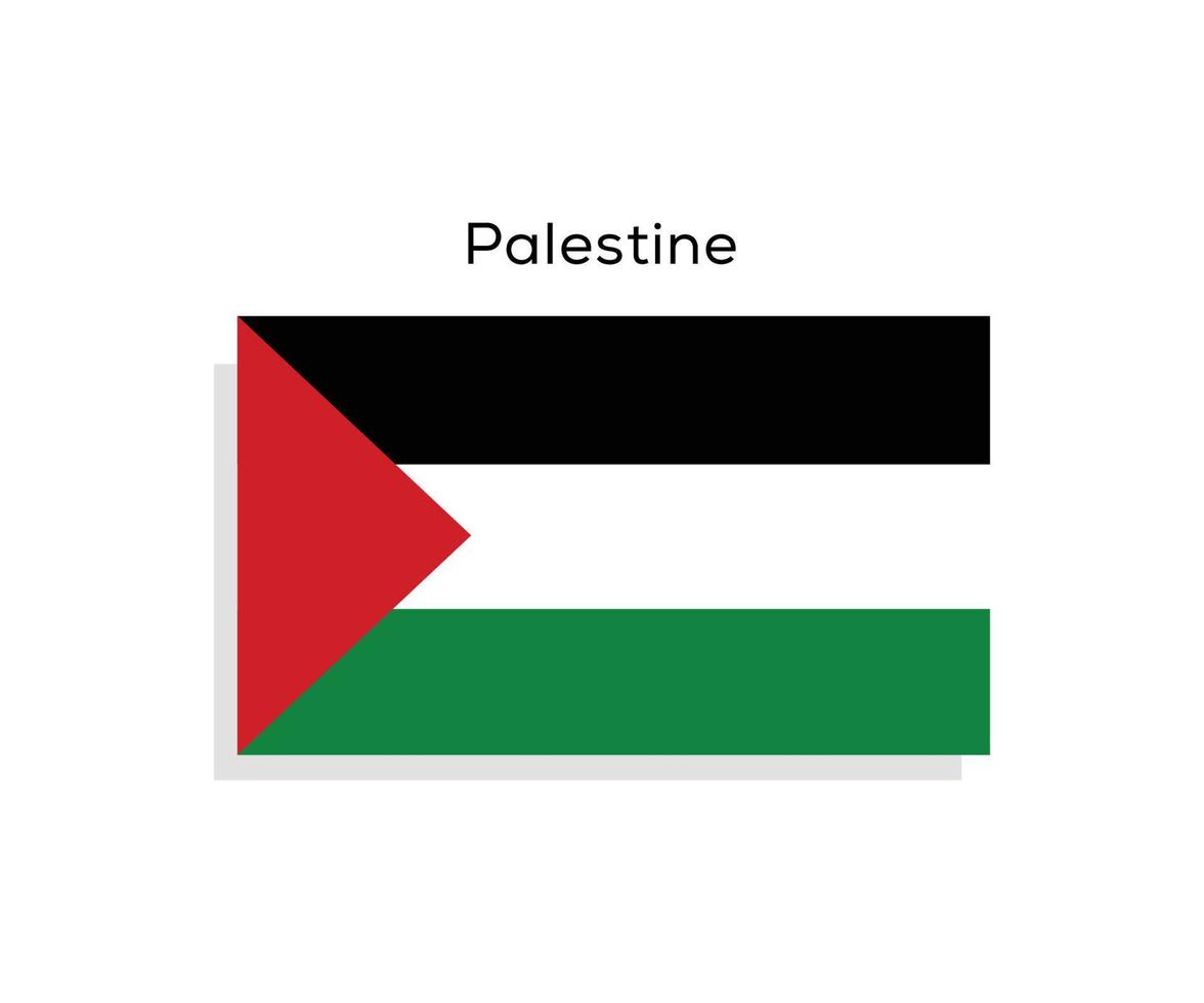 Palestina bandeira vetor ícone ilustração