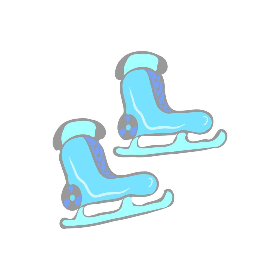 uma par do patinação sapato desenho animado vetor