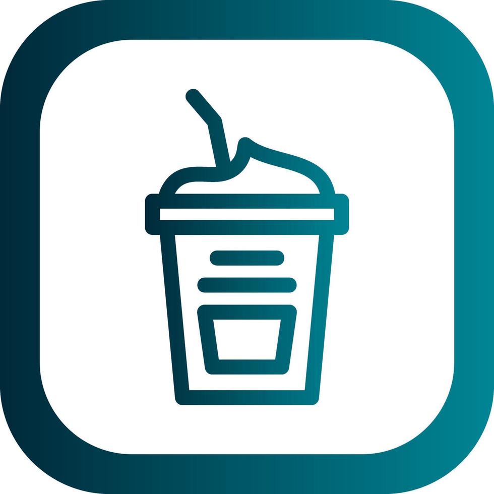 design de ícone de vetor de frappuccino