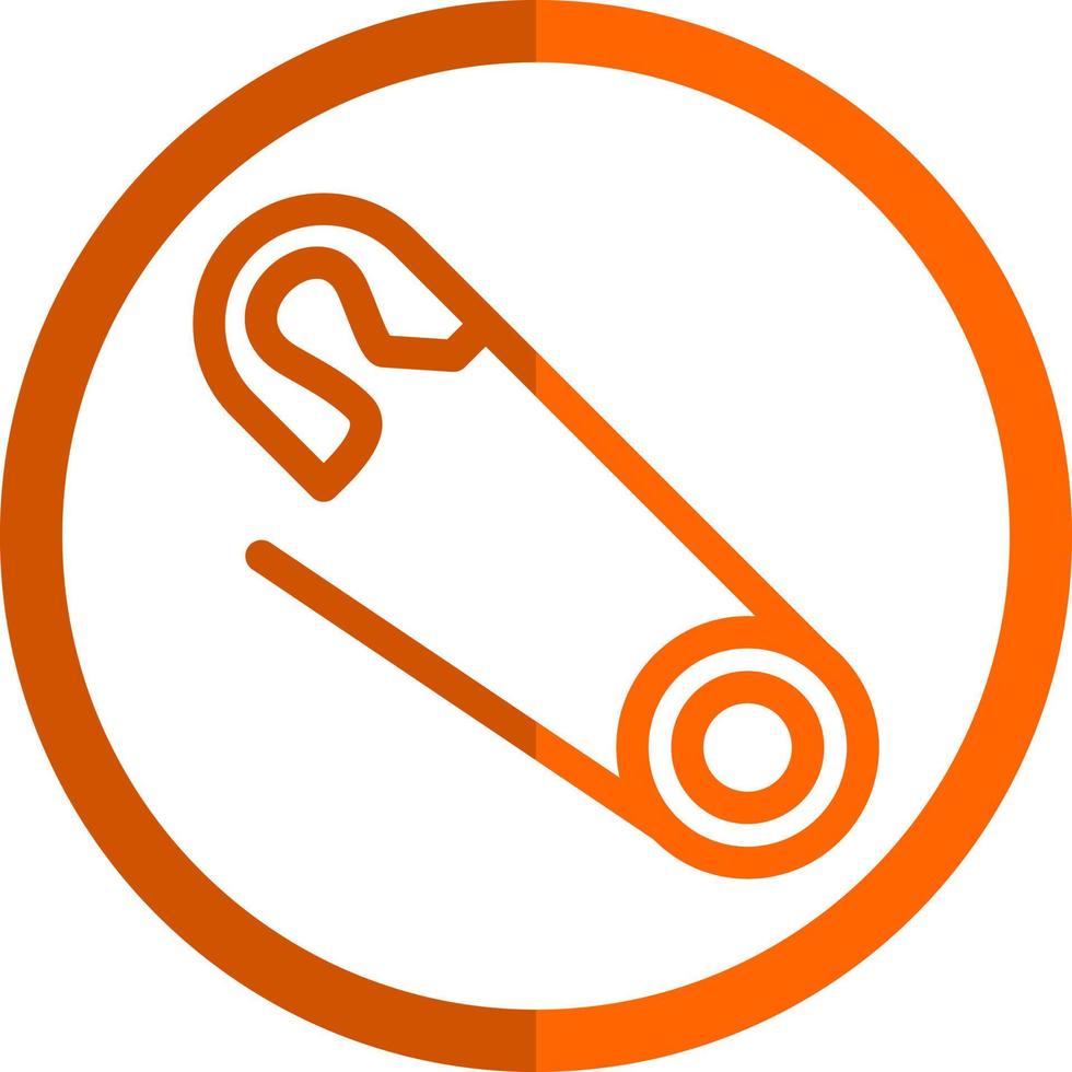 design de ícone de vetor de alfinete de segurança
