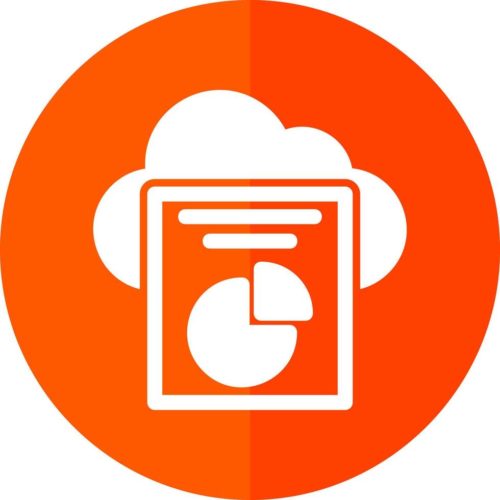 design de ícone de vetor de relatório em nuvem