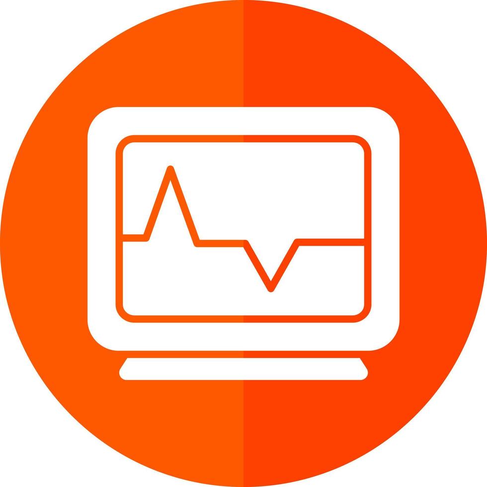 design de ícone de vetor de monitoramento cardíaco