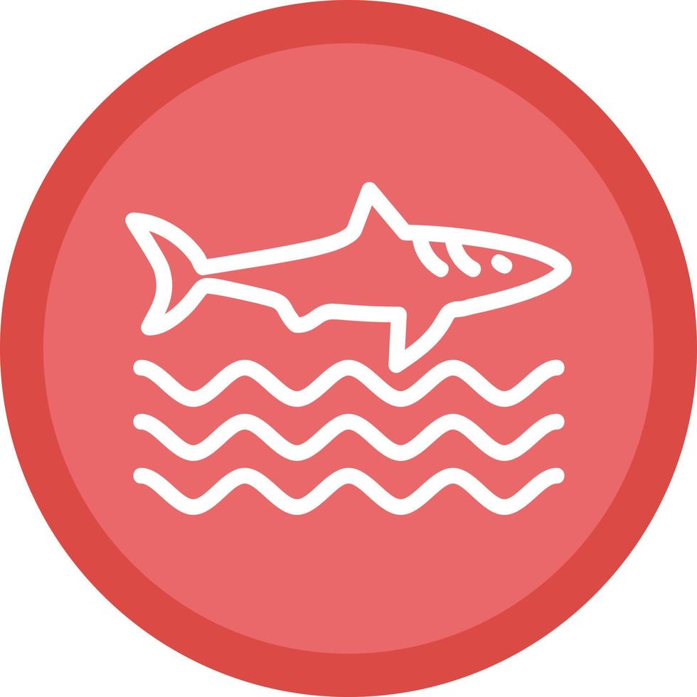 design de ícone de vetor de tubarão
