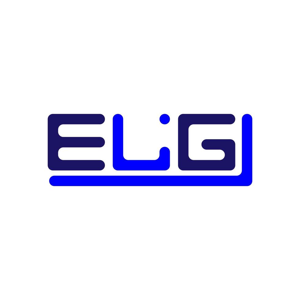 elg carta logotipo criativo Projeto com vetor gráfico, elg simples e moderno logotipo.