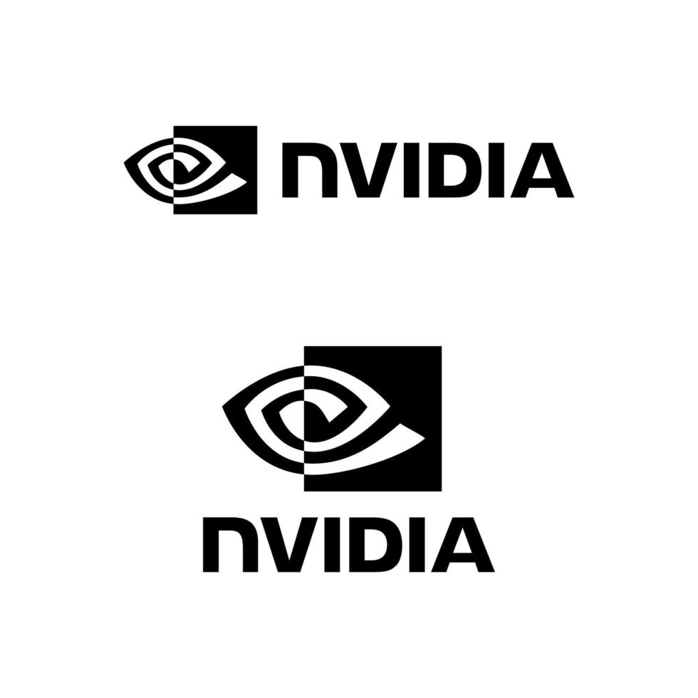 nvidia logotipo vetor, nvidia ícone livre vetor