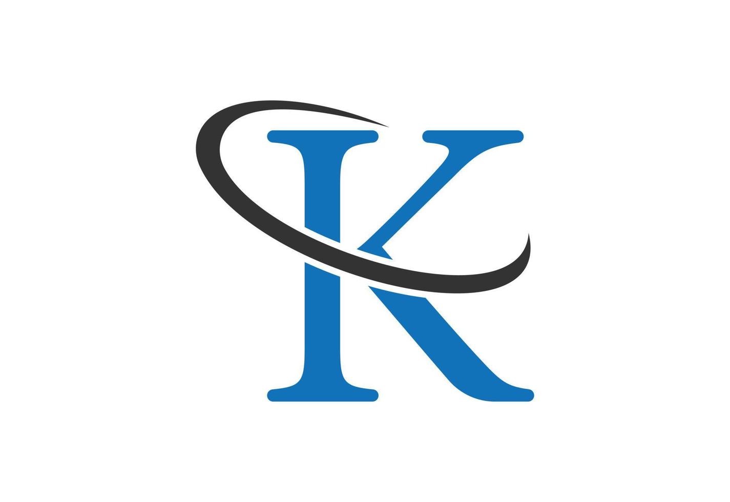 carta k logotipo Projeto modelo, vetor ilustração