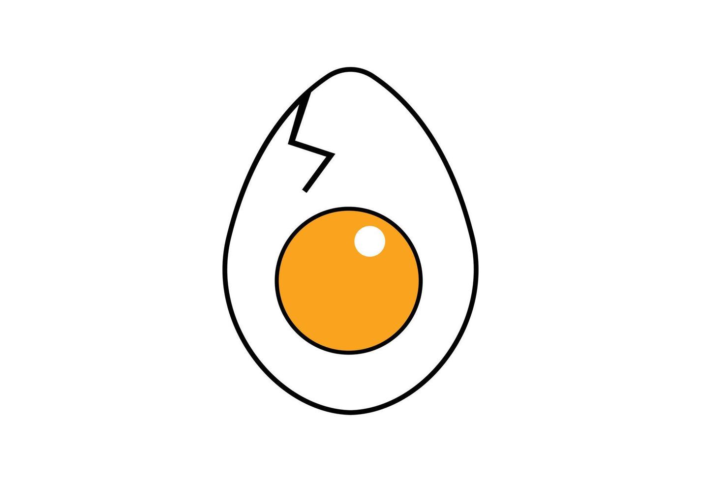 fresco ovo logotipo projeto, vetor Projeto conceito