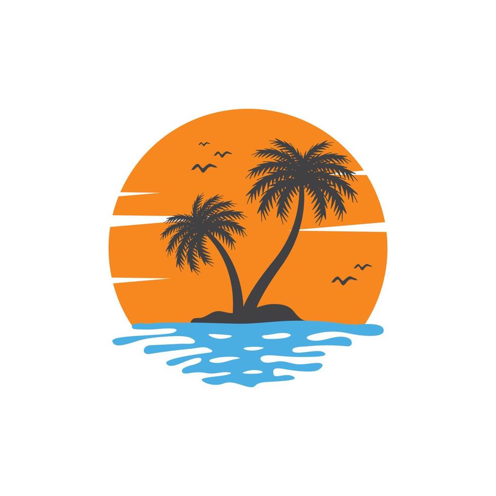 logotipo da palm beach vetor