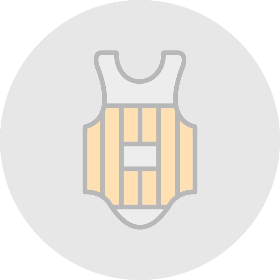 design de ícone de vetor de proteção no peito