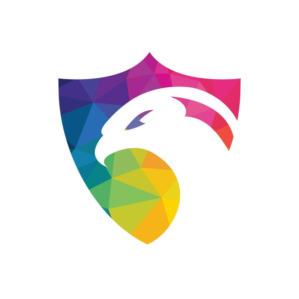 design de logotipo de vetor de falcão. conceito de design de logotipo criativo com pássaro artístico e simplificado.