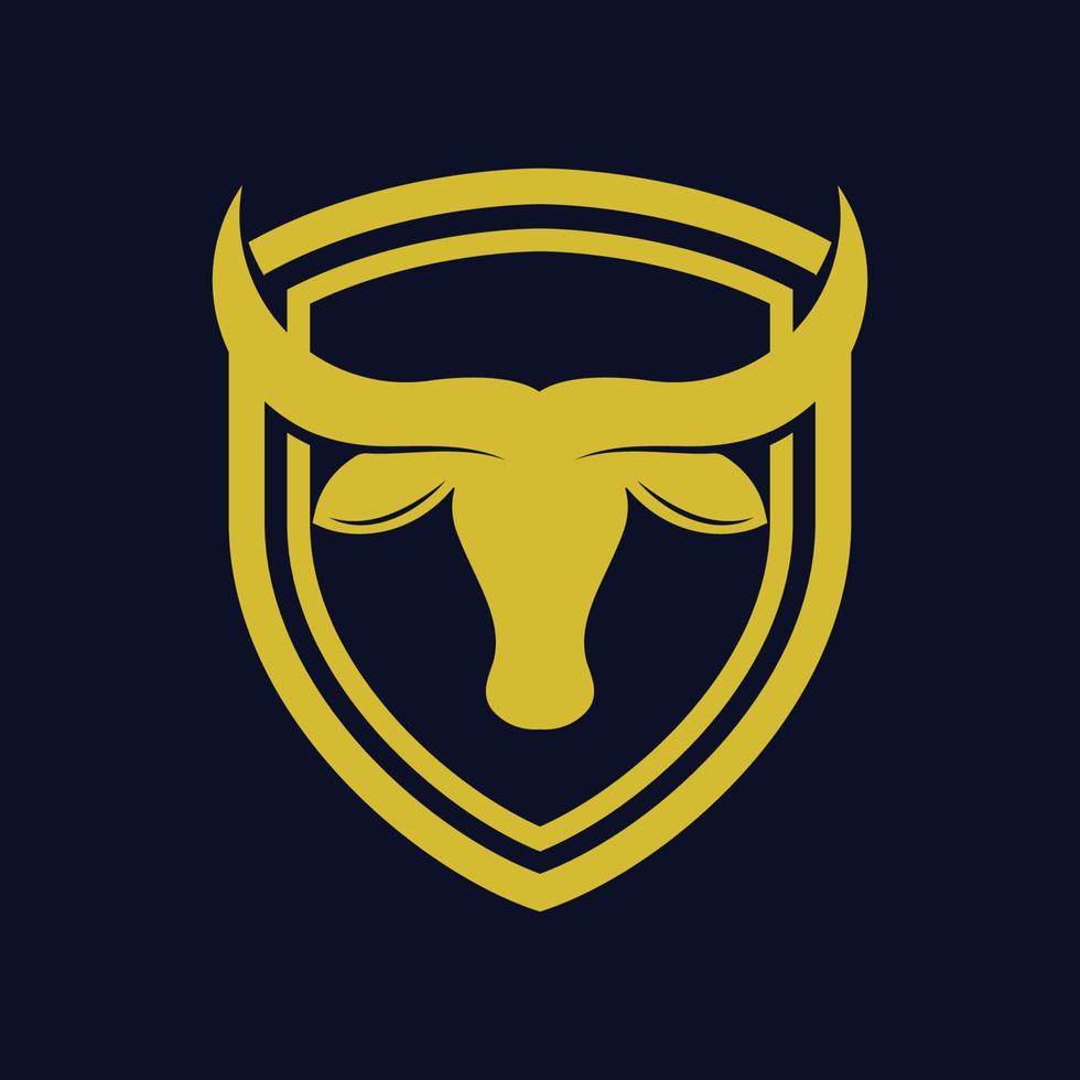 texas longhorn, país ocidental touro gado vintage retro logotipo vetor