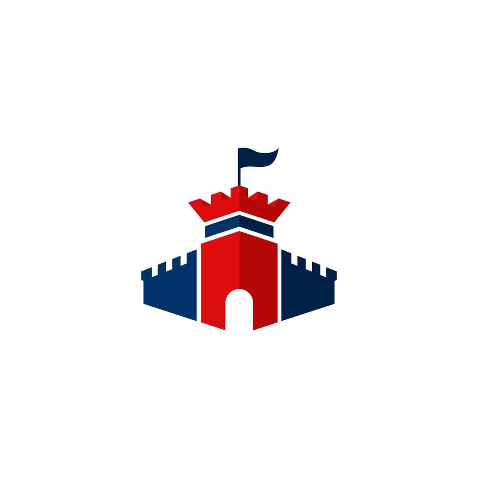 castelo logotipo Projeto inspiração com criativo modelo vetor