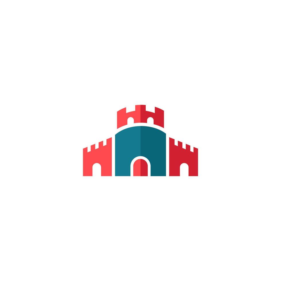 castelo logotipo Projeto inspiração com criativo modelo vetor