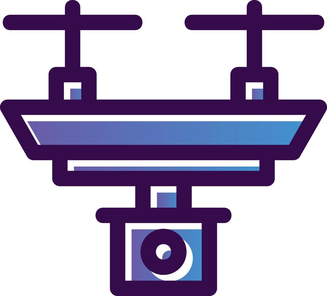 design de ícone de vetor de drone de câmera