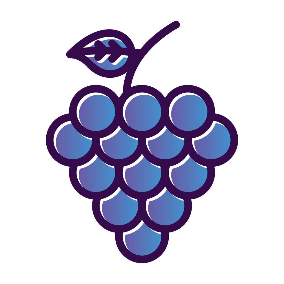 design de ícone de vetor de uvas