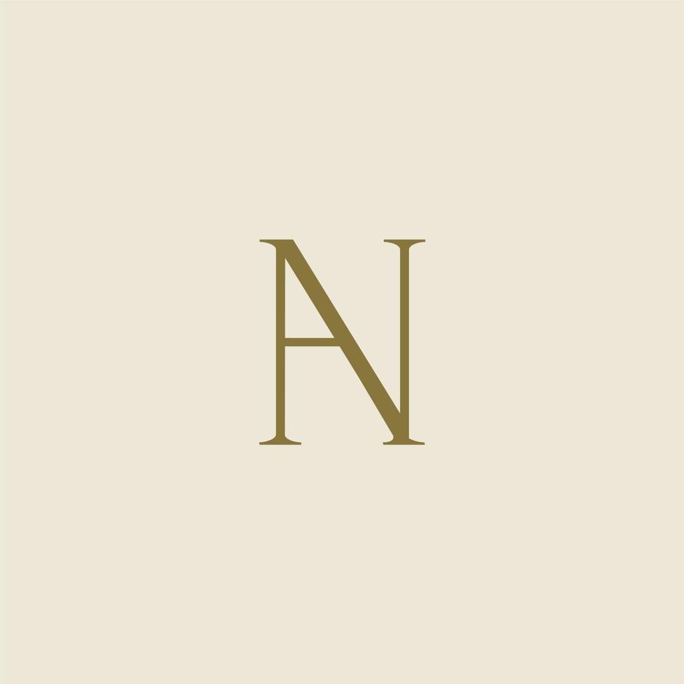 minimalista e elegante a carta com serifa estilo logotipo Projeto vetor. perfeito para moda, Cosmético, marca, e criativo estúdio vetor