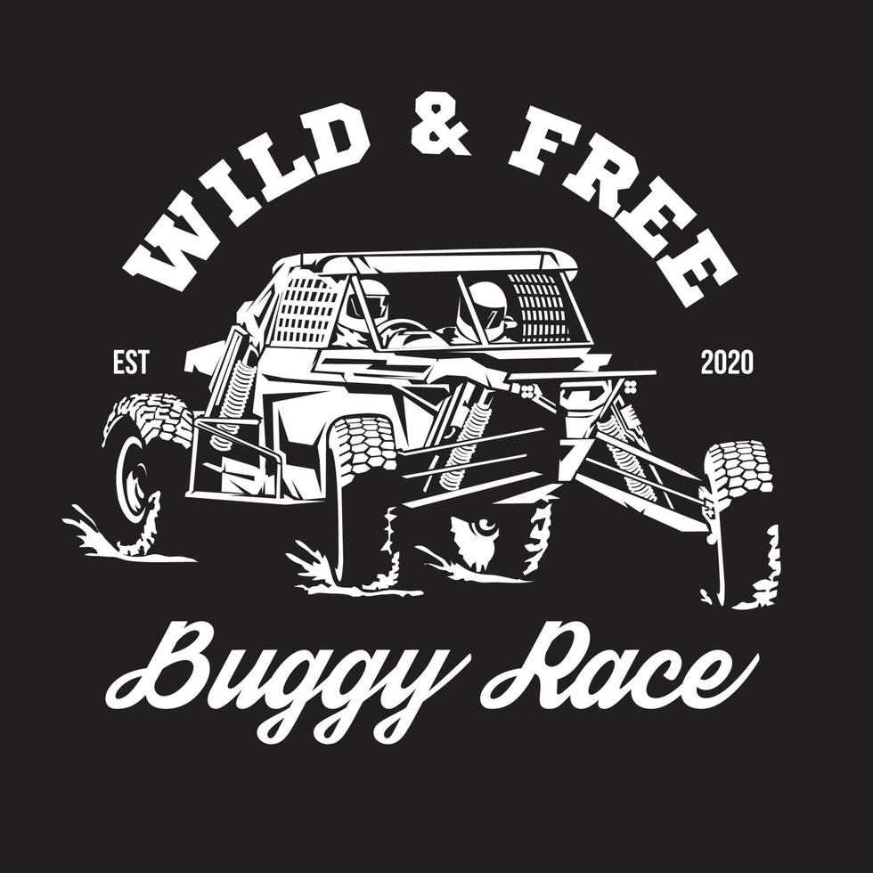 selvagem buggy extremo aventura vetor ilustração logotipo, perfeito para passeios e corrida evento logotipo Além disso t camisa Projeto