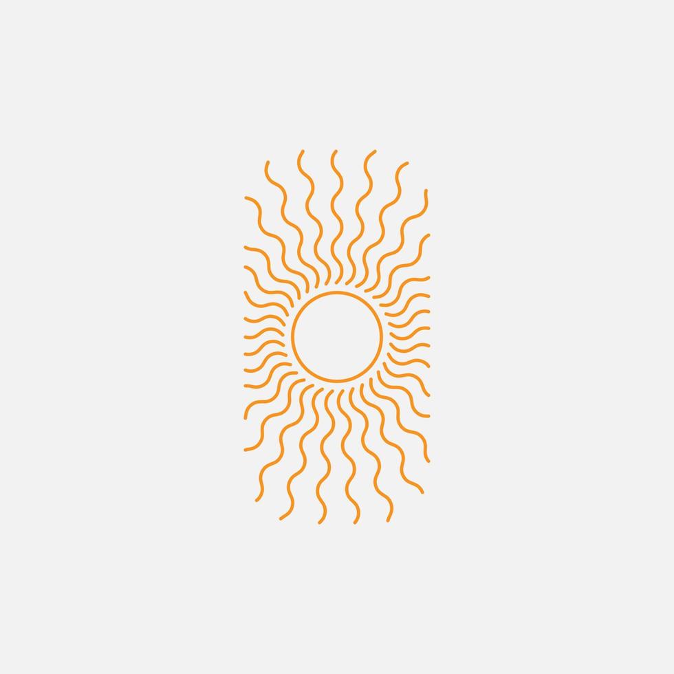 Sol. verão logotipo vetor