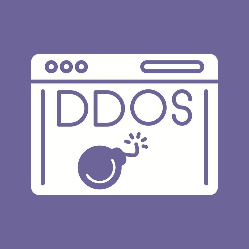 ícone de vetor de ataque ddos