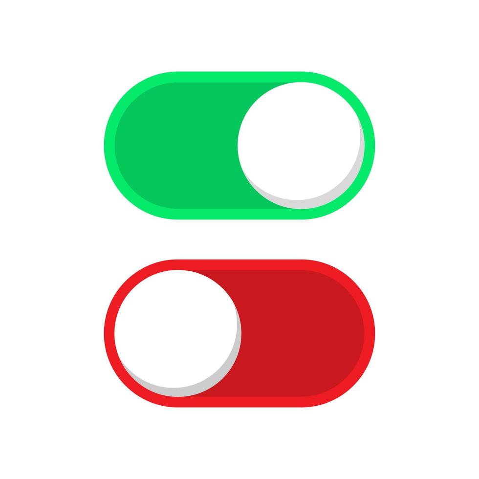 alternancia interruptor botão ícone vetor. controle deslizante placa símbolo vetor