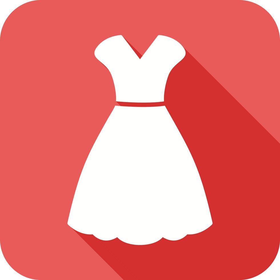 ícone de vetor de vestido de mulher