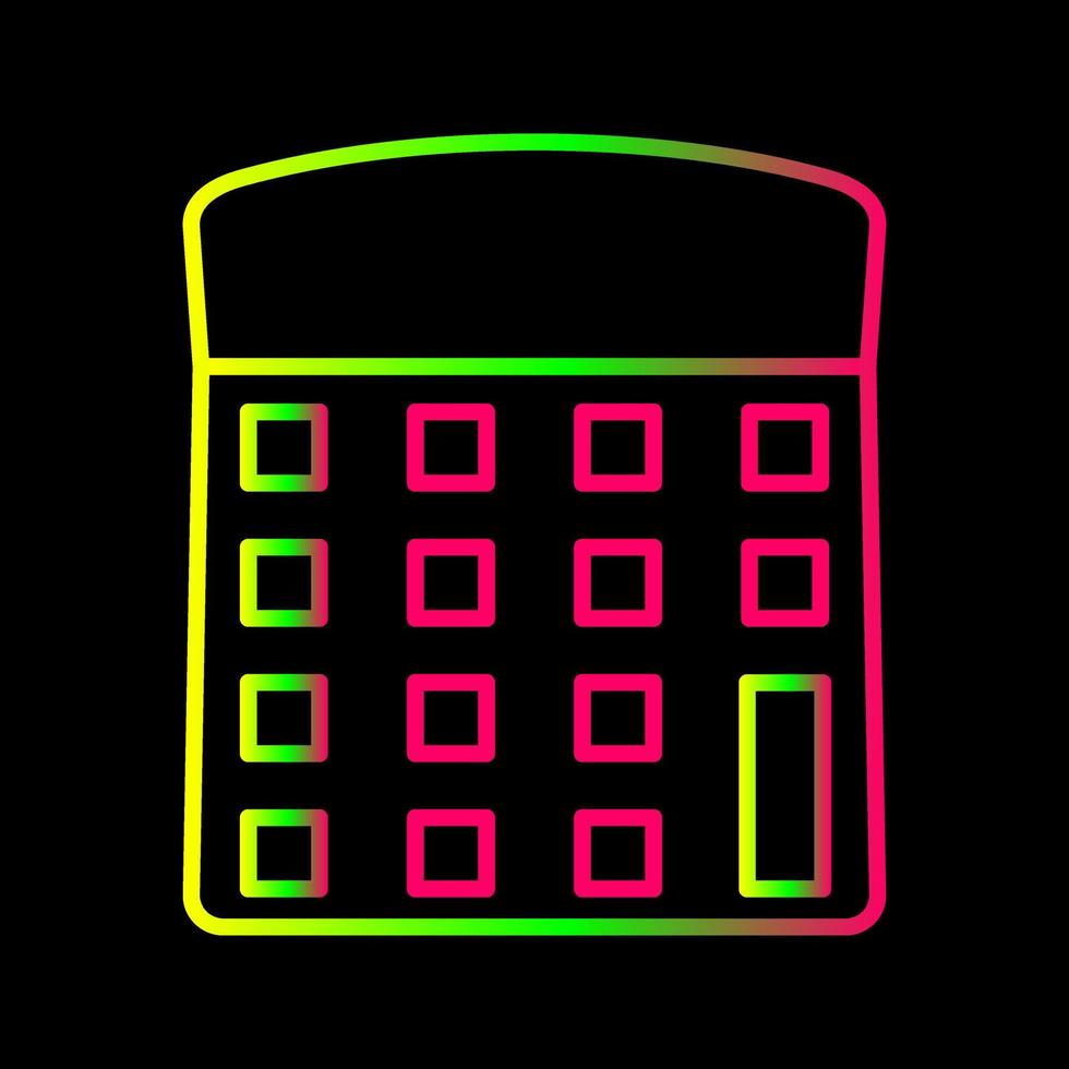 ícone de vetor de calculadora exclusivo