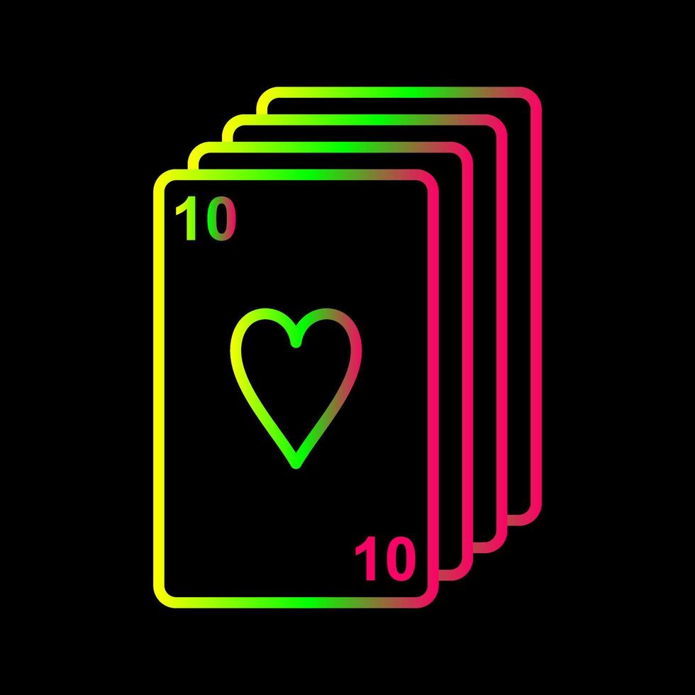 ícone de vetor de baralho de cartas