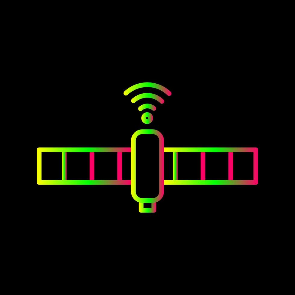 ícone de vetor de satélite exclusivo