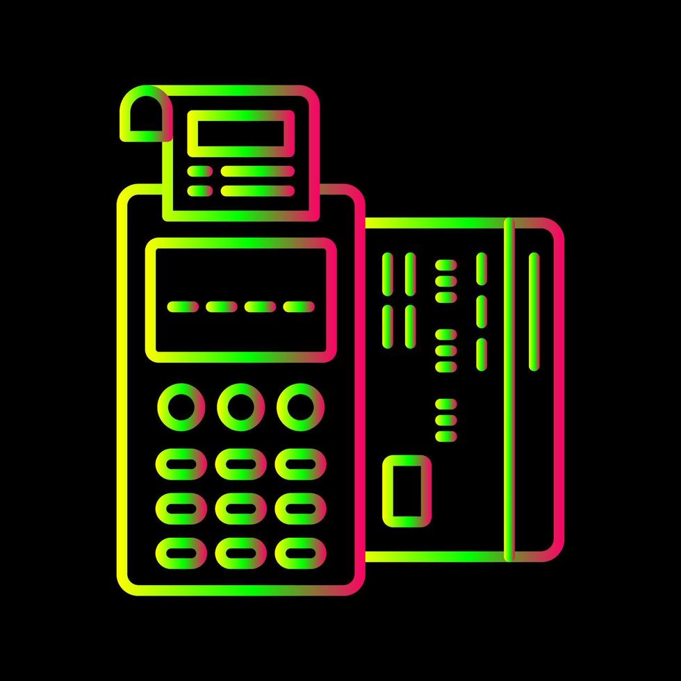 ícone de vetor terminal pos