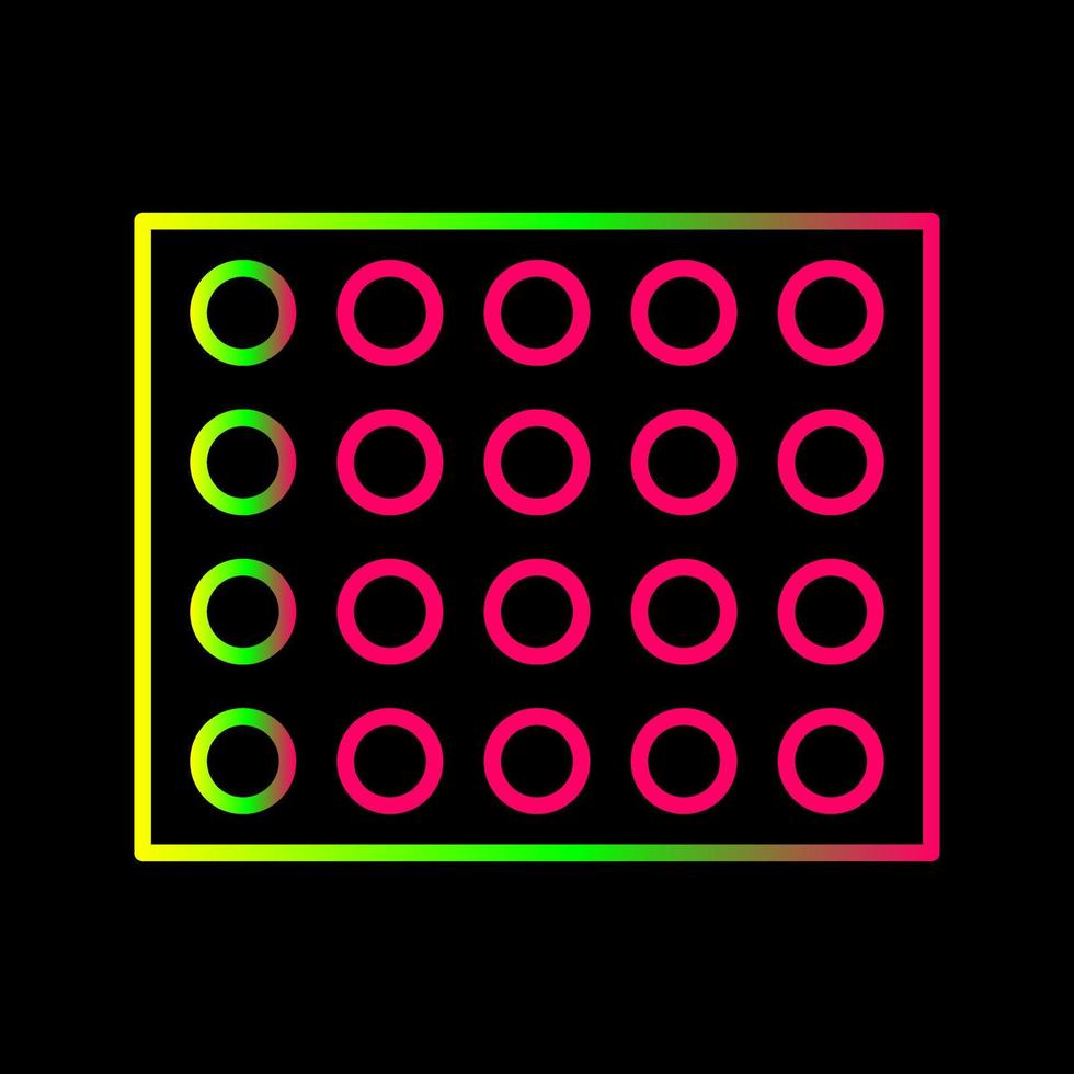 ícone de vetor de paleta colorida