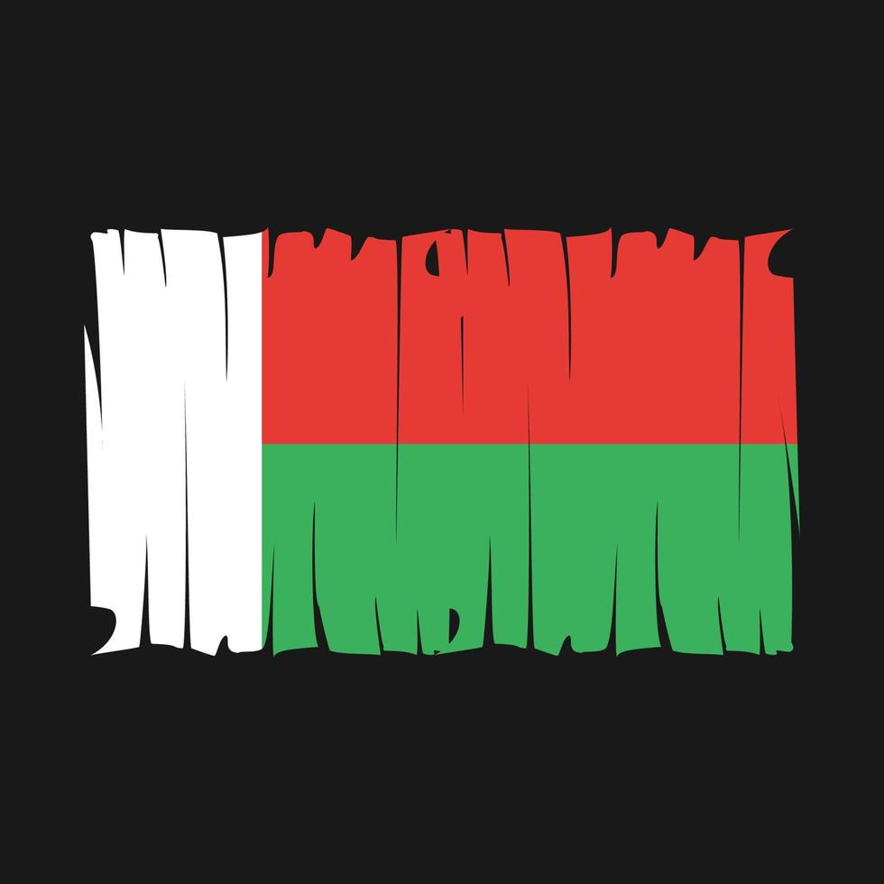 vetor da bandeira de madagascar