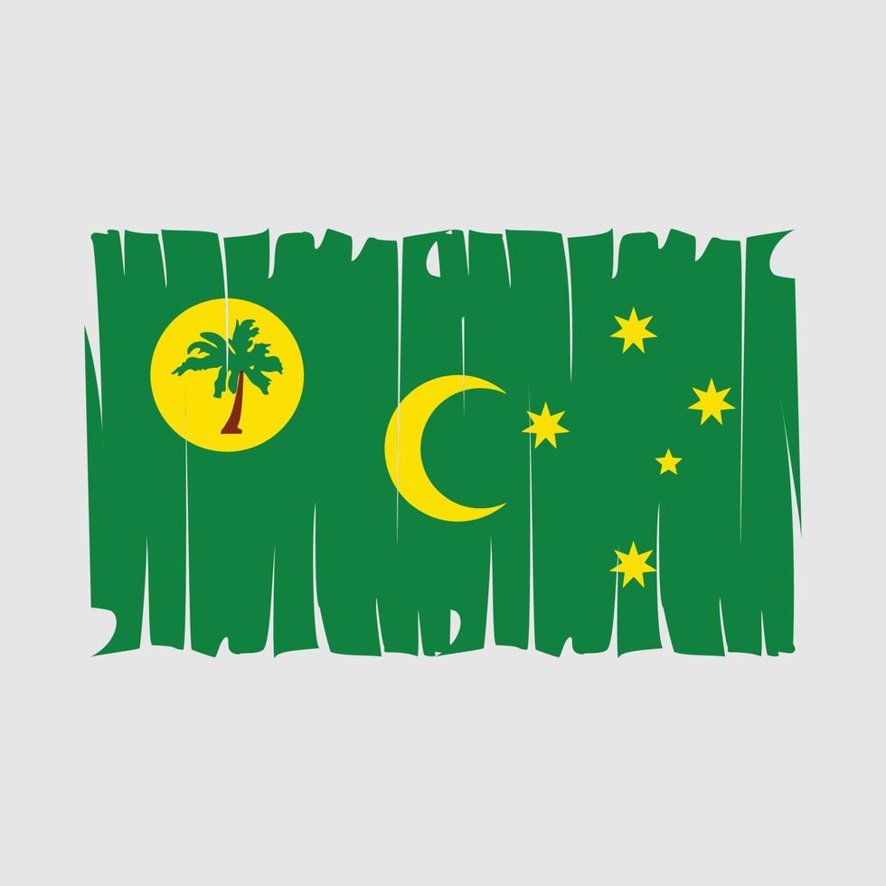 cocos ilhas bandeira vetor