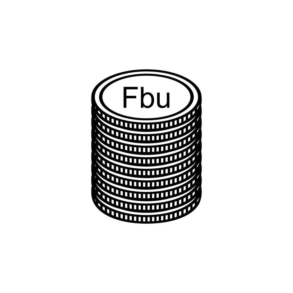 Burundi moeda símbolo, burundês franco ícone, bif placa. vetor ilustração