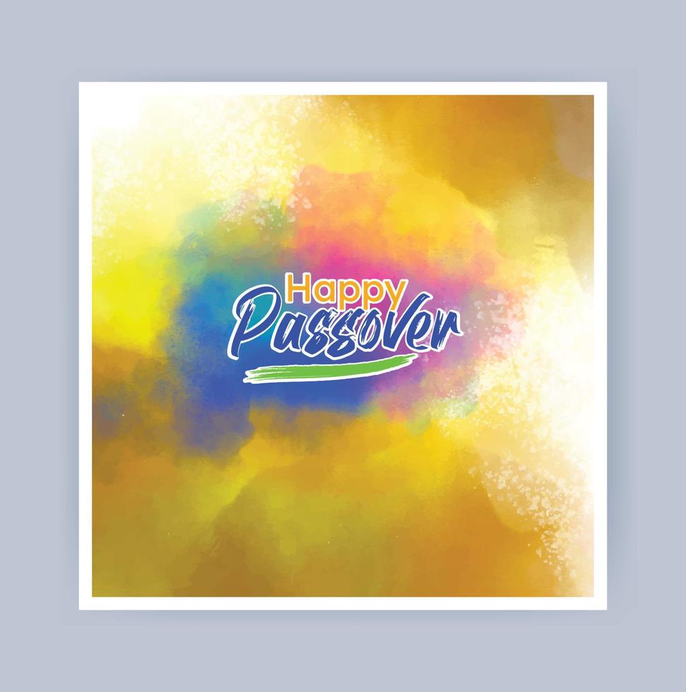 páscoa, celebração mnemônico conceito com aguarela fundo , judaico Páscoa feriado vetor