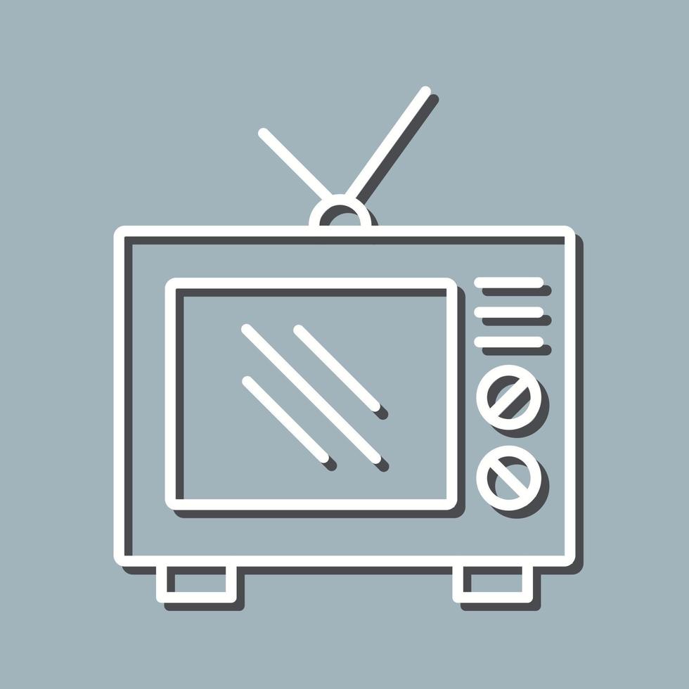 antigo ícone de vetor de tv