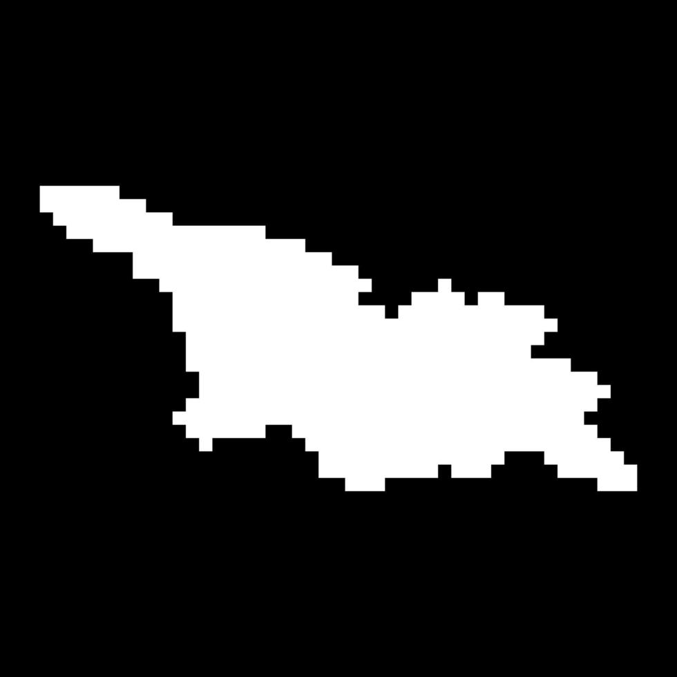 Mapa de pixels da Geórgia. ilustração vetorial. vetor