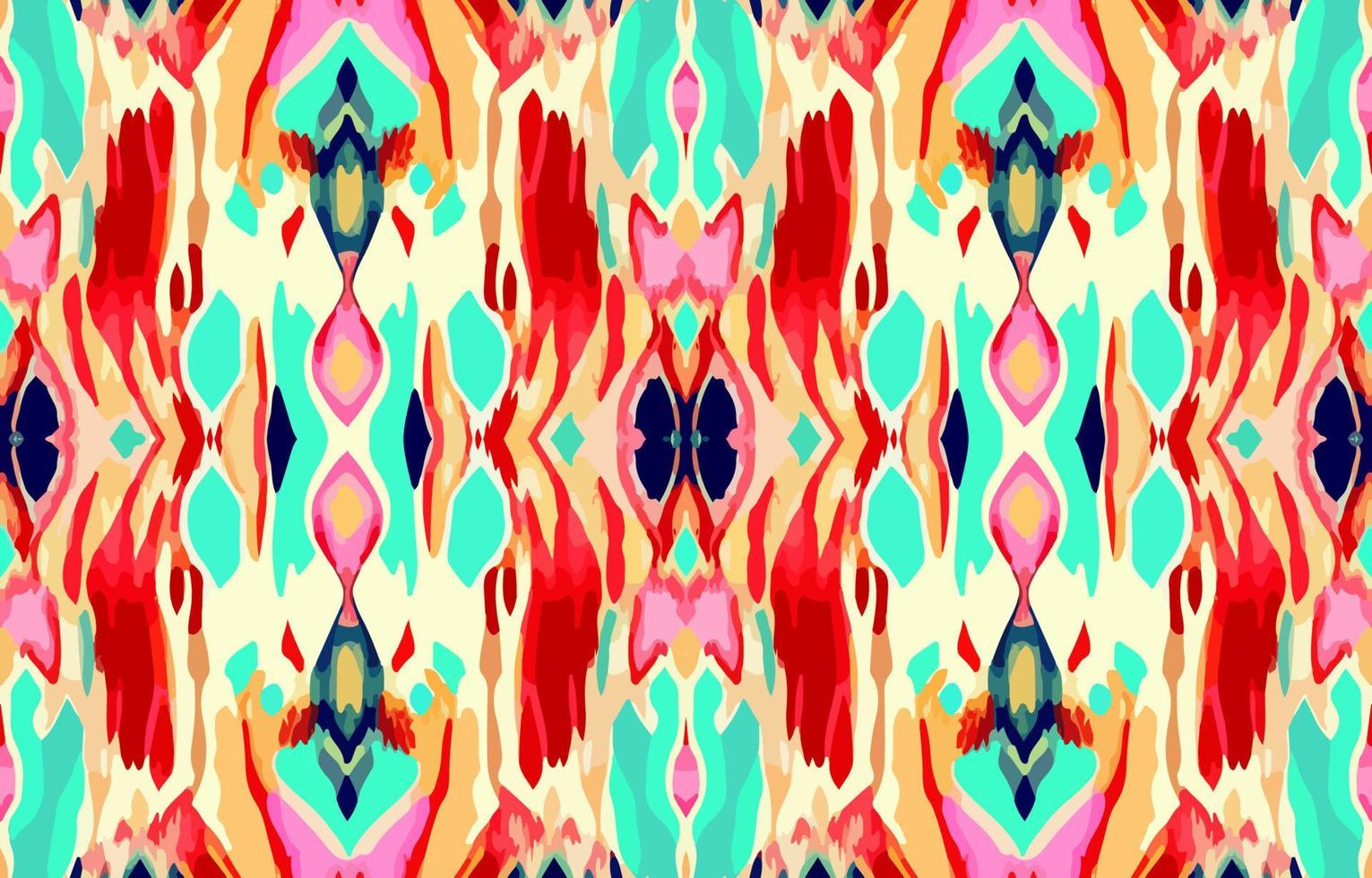 étnico ikat tropical desatado padronizar borrado fundo. abstrato tradicional folk Antiguidade gráfico tecido linha. textura têxtil vetor ilustração ornamentado elegante luxo vintage retro estilo.