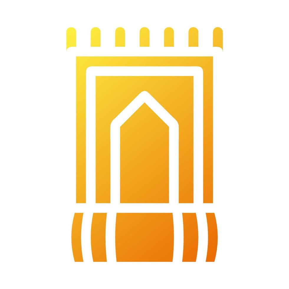 tapete ícone sólido gradiente amarelo estilo Ramadã ilustração vetor elemento e símbolo perfeito.