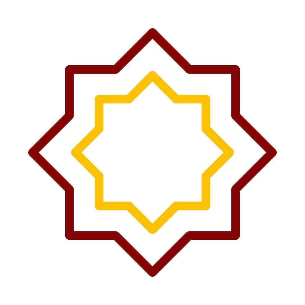 decoração ícone duocolor vermelho estilo Ramadã ilustração vetor elemento e símbolo perfeito.